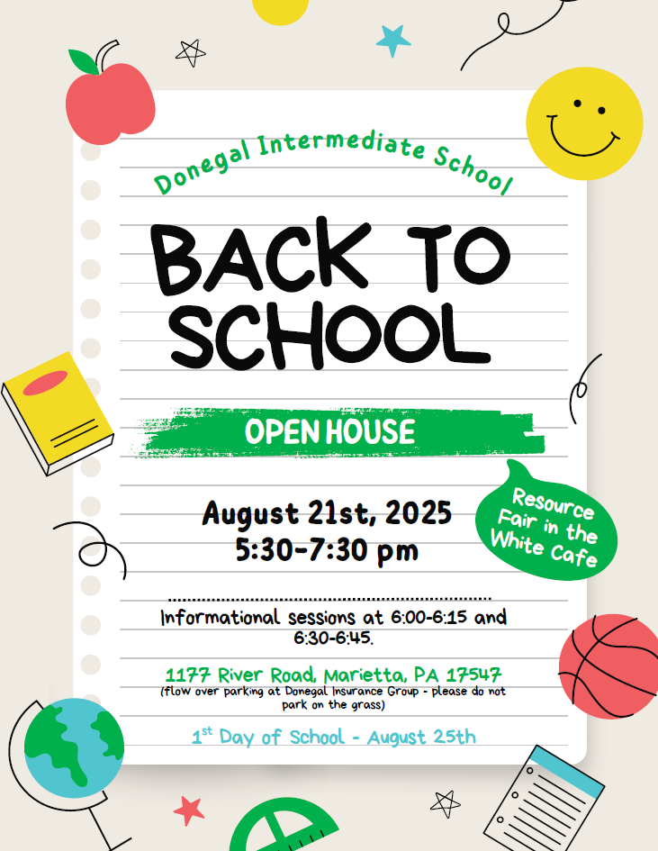 Back to School Open House - August 21st 5:30-7:30pm